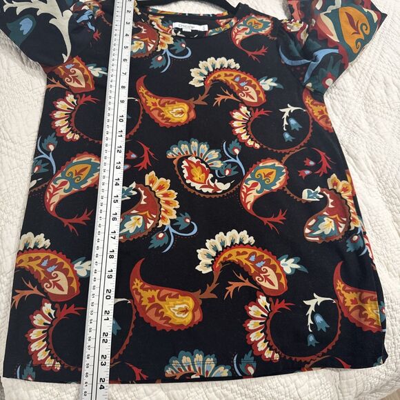 Floral Print Blouse Casual Chic Small Women Long Sleeve - Picture 7 of 8